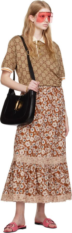 Gucci Pink Interlocking G Cutout Sandals - Picture 2