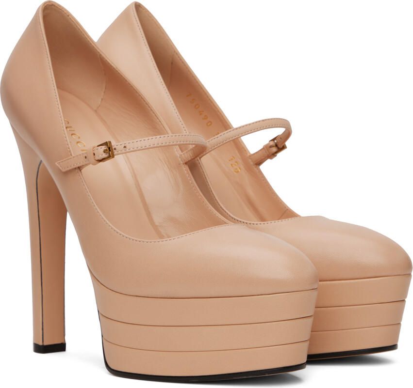 Gucci Pink Platform Pumps