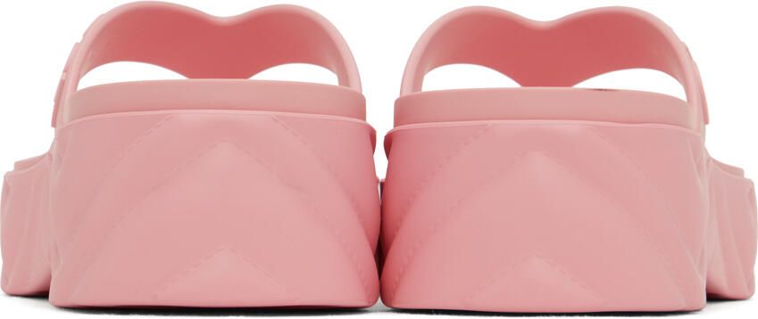 Gucci Pink Thong Platform Sandals - Picture 2