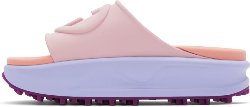 Gucci Purple & Pink Rubber Sandals - Picture 3