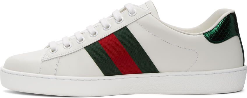 Gucci White Bee New Ace Sneakers - Picture 2