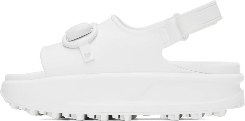 Gucci White Horsebit Platform Sandals - Picture 3