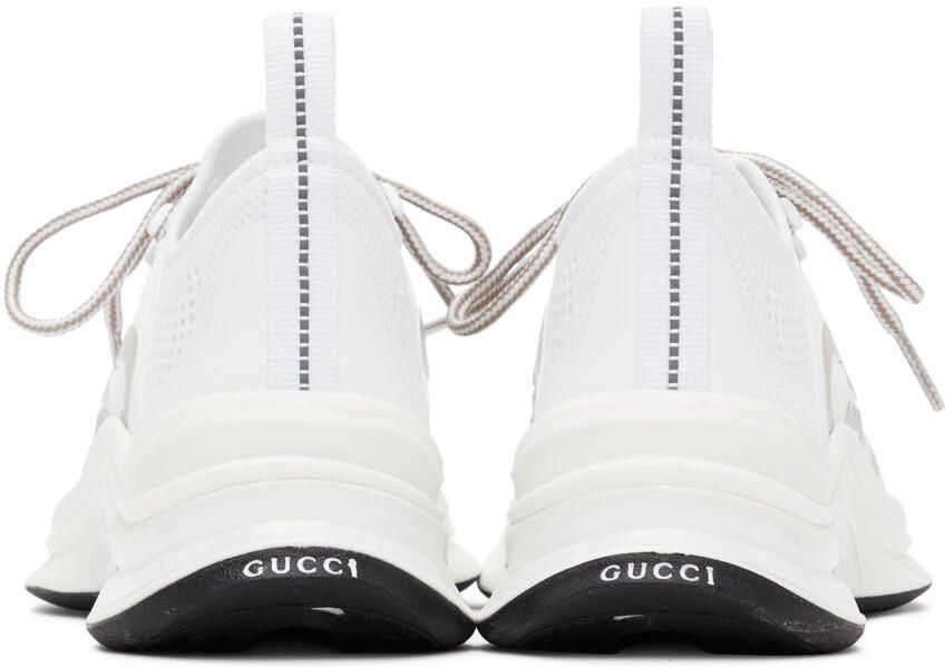 Gucci White Run Low-Top Sneakers - Picture 2