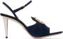 Gucci Navy Blondie Heeled Sandals - Thumbnail 1