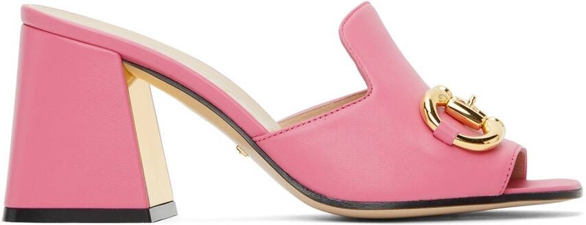 Gucci Pink Horsebit Heels