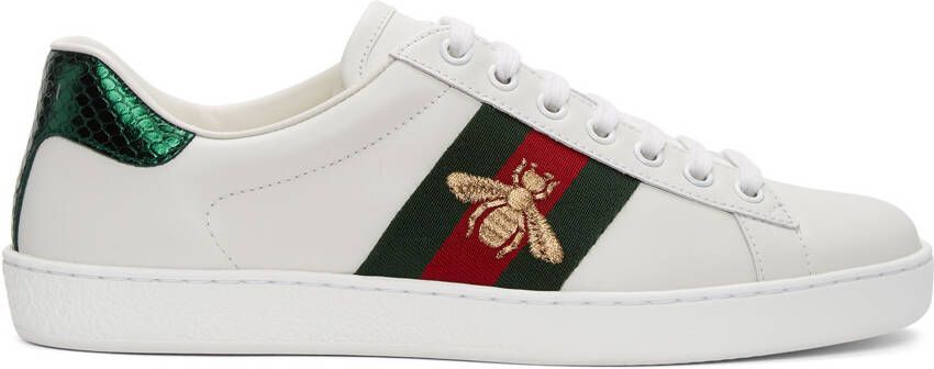 Gucci White Bee New Ace Sneakers