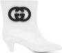 Gucci White Interlocking G Boots - Thumbnail 1