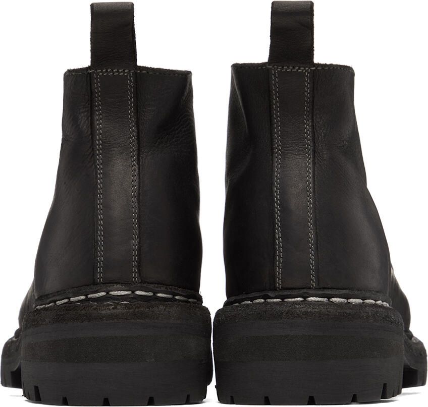 Guidi Black Wallabee Boots