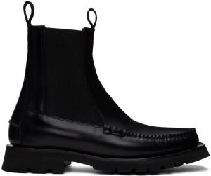 HEREU Black Alda Sport Chelsea Boots