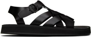 HEREU Black Beltra Sandals