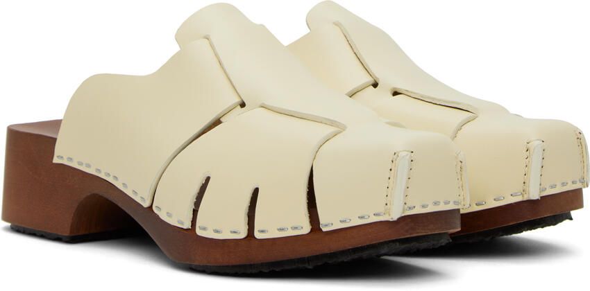 HEREU Off-White Licia Slippers