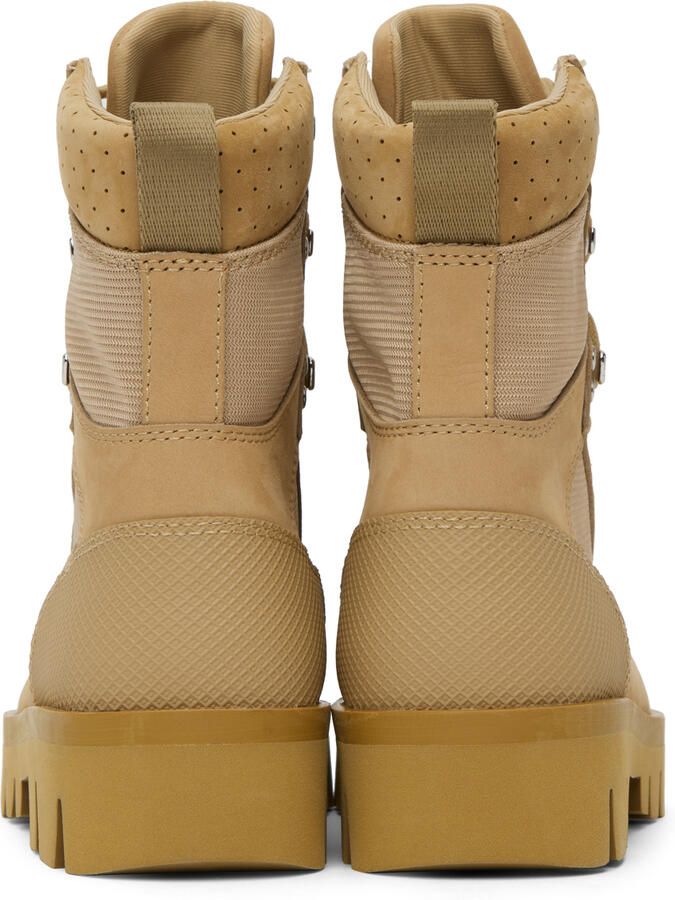 Heron Preston Beige Military Boots - Picture 3