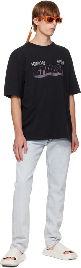 Heron Preston Black Eco Molded Slides - Picture 4