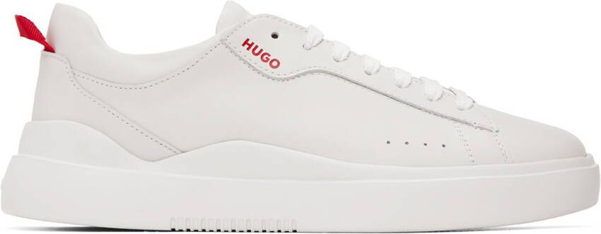 Hugo Gray Leather Sneakers