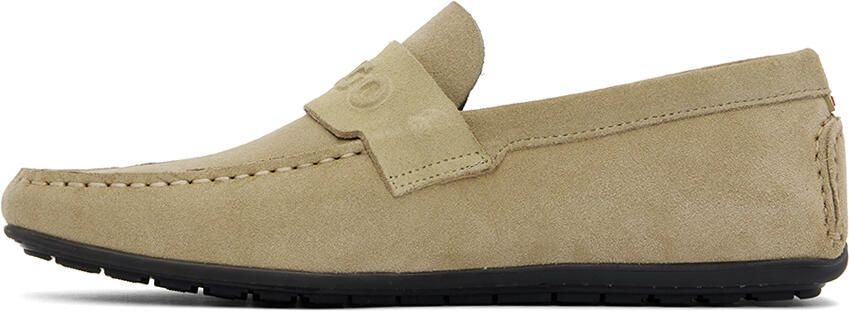 Hugo Beige Dandy Loafers - Picture 3