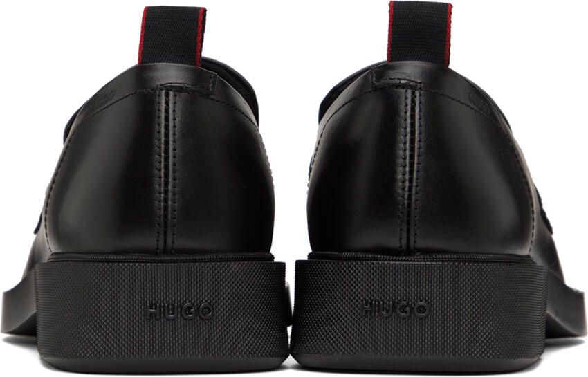Hugo Black Embossed Loafers