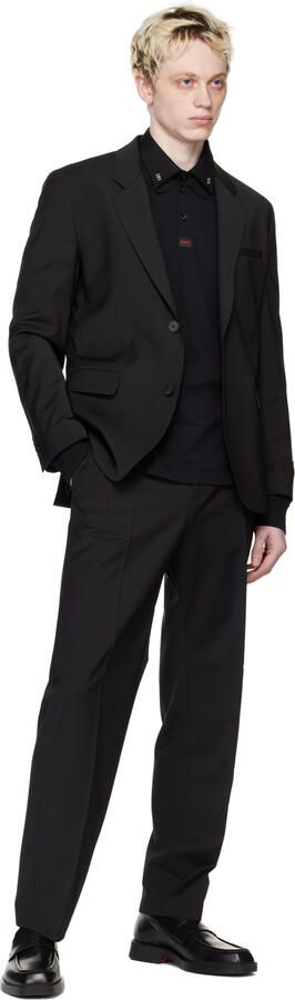 Hugo Black Embossed Loafers - Picture 4