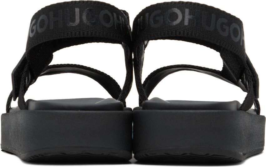 Hugo Black Emma Strap Sandals - Picture 1