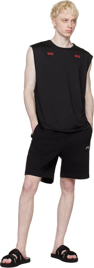 Hugo Black Logo Sandals - Picture 3