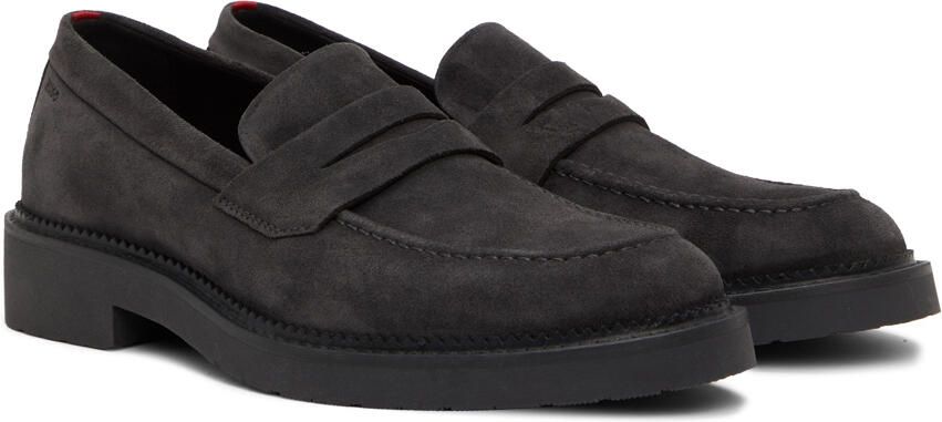 Hugo Gray Suede Loafers - Picture 2