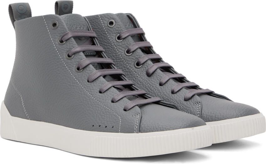 Hugo Gray Zero Hito High-Top Sneakers - Picture 2