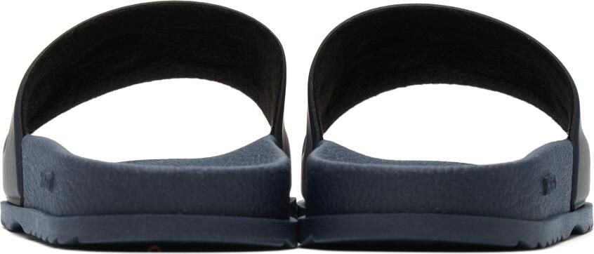 Hugo Navy Plastic Match Slide Sandals - Picture 2