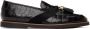 Human Recreational Services Black Croc Del Rey Loafers - Thumbnail 1