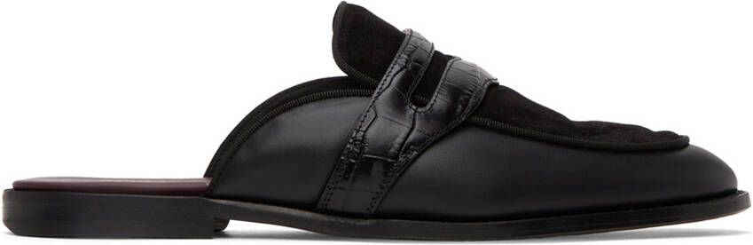 Human Recreational Services Black Palazzo Mules