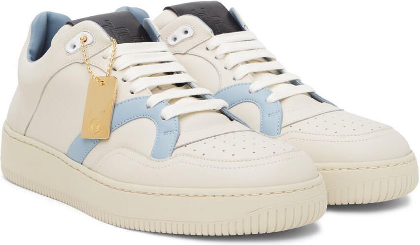 Human Recreational Services Off-White & Blue Mongoose Low Sneakers - Picture 2