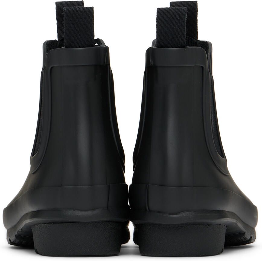 Hunter Kids Black Original Big Kids Chelsea Boots - Picture 5