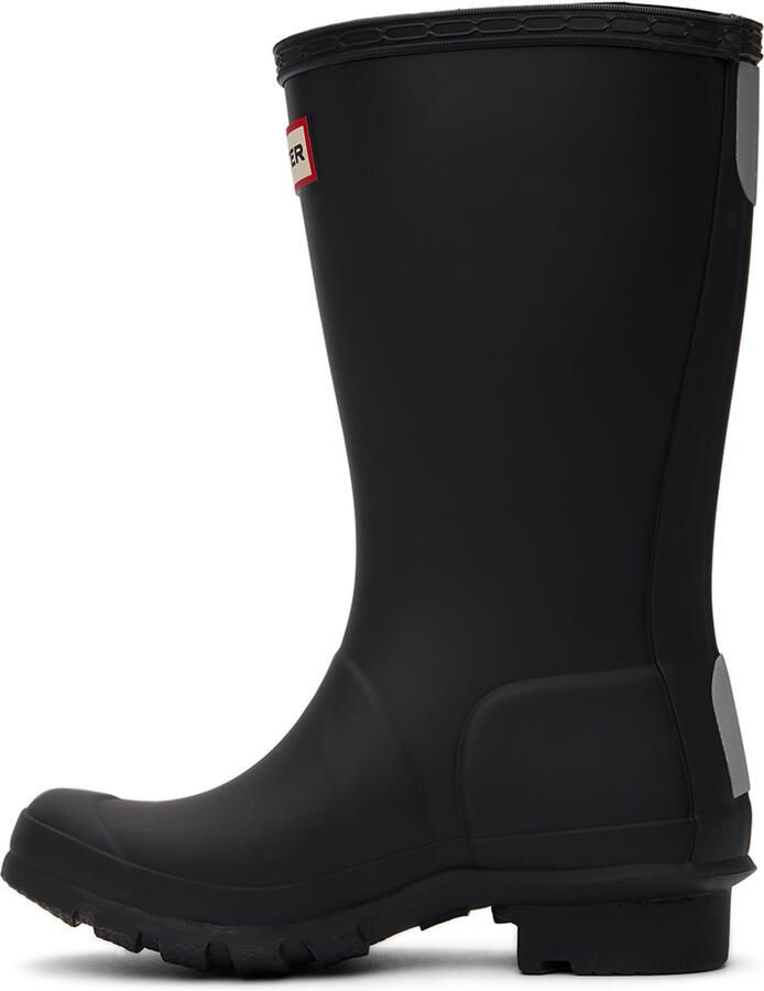 Hunter Kids Black Original Big Kids Rain Boots - Picture 3