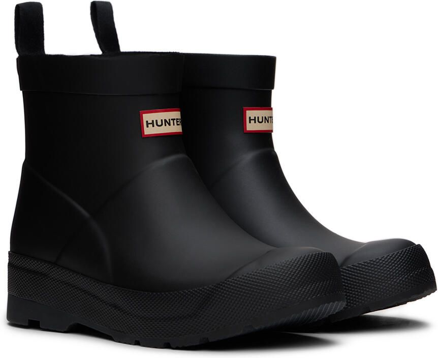 Hunter Kids Black Play Big Kids Boots - Picture 3