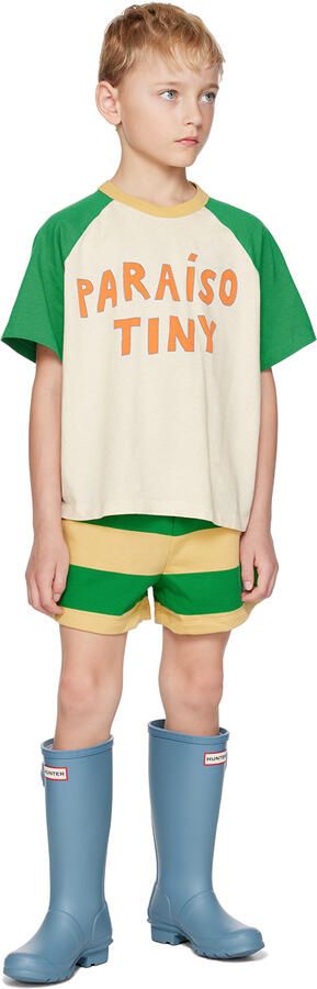 Hunter Kids Blue Original Big Kids Rain Boots - Picture 4