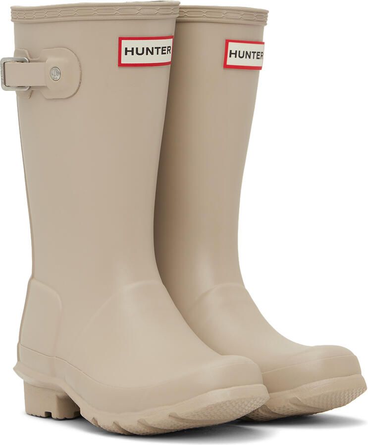 Hunter Kids Gray Original Big Kids Rain Boots - Picture 1