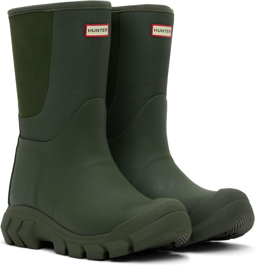 Hunter Kids Khaki Field Hybrid Big Kids Boots - Picture 2