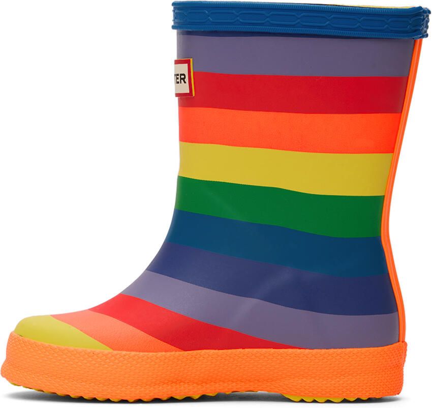 Hunter Kids Multicolor First Classic Rainbow Little Kids Rain Boots - Picture 2