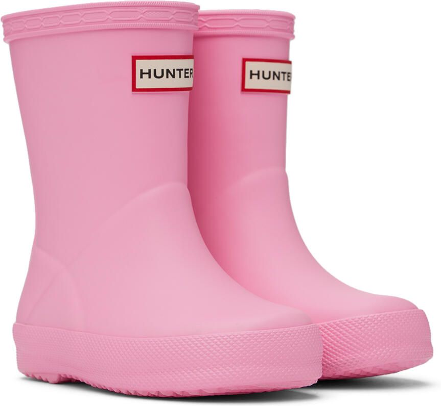Hunter Kids Pink First Classic Little Kids Rain Boots - Picture 2