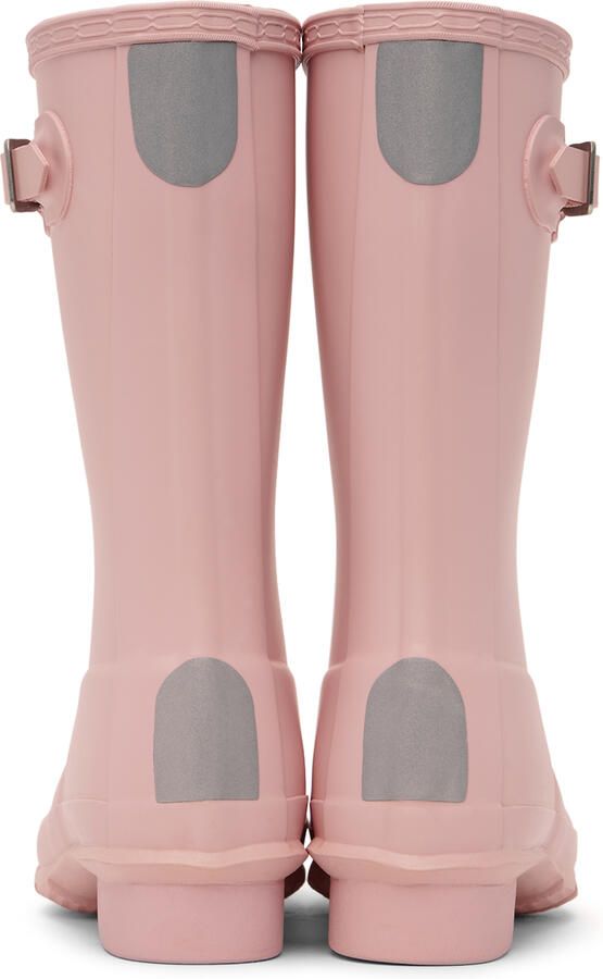 Hunter Kids Pink Original Big Kids Rain Boots - Picture 4