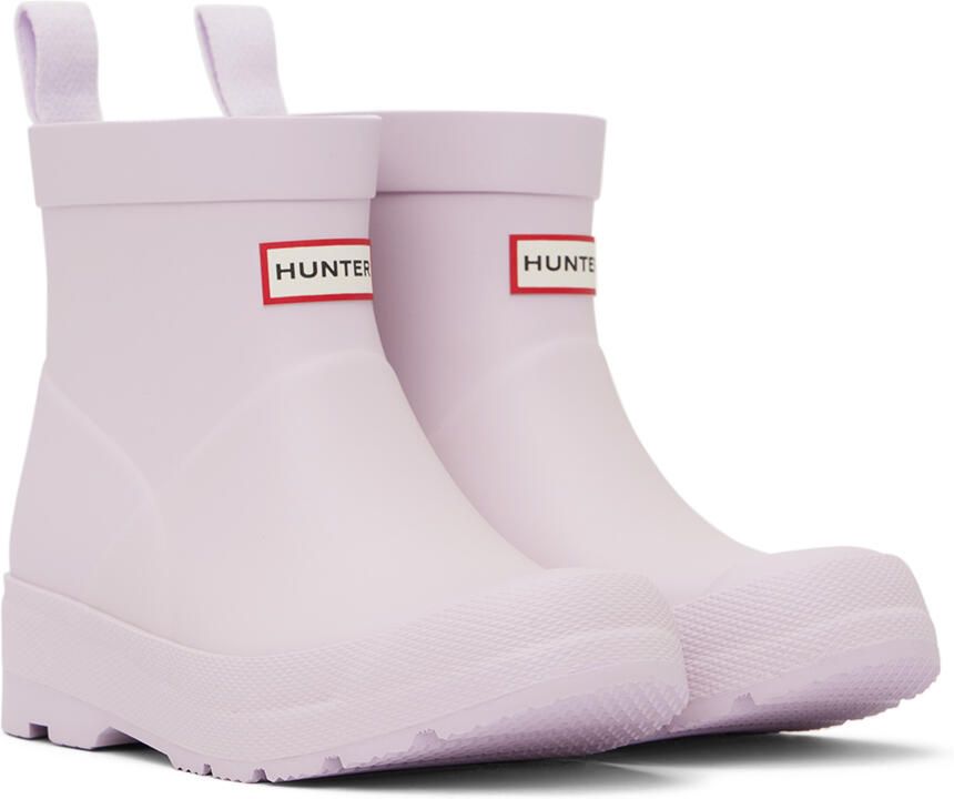 Hunter Kids Purple Play Big Kids Rain Boots - Picture 2