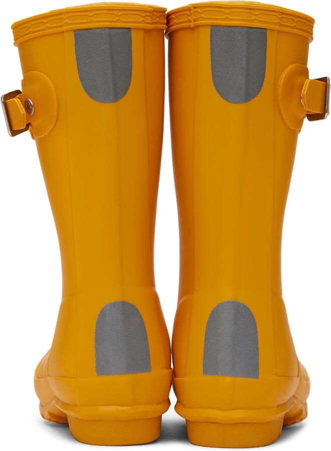 Hunter Kids Yellow Original Big Kids Rain Boots - Picture 3