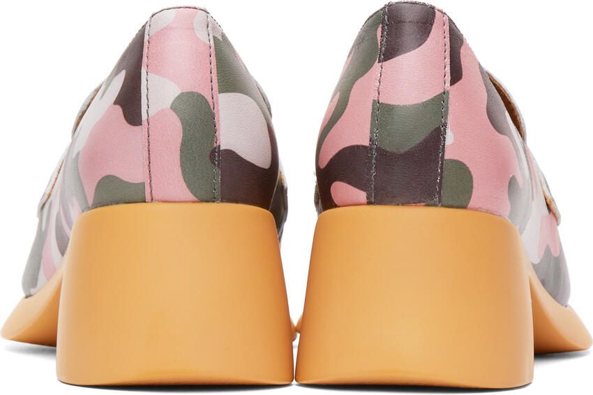 I'm Sorry by Petra Collins Green & Pink Camper Edition Camo Loafers - Picture 3