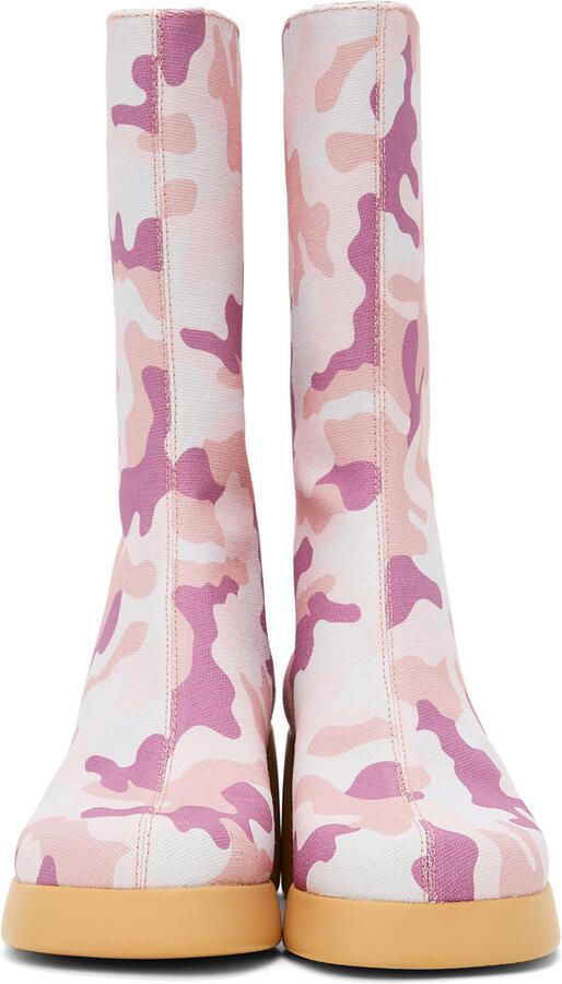 I'm Sorry by Petra Collins Pink Camper Edition Camo Boots - Picture 5