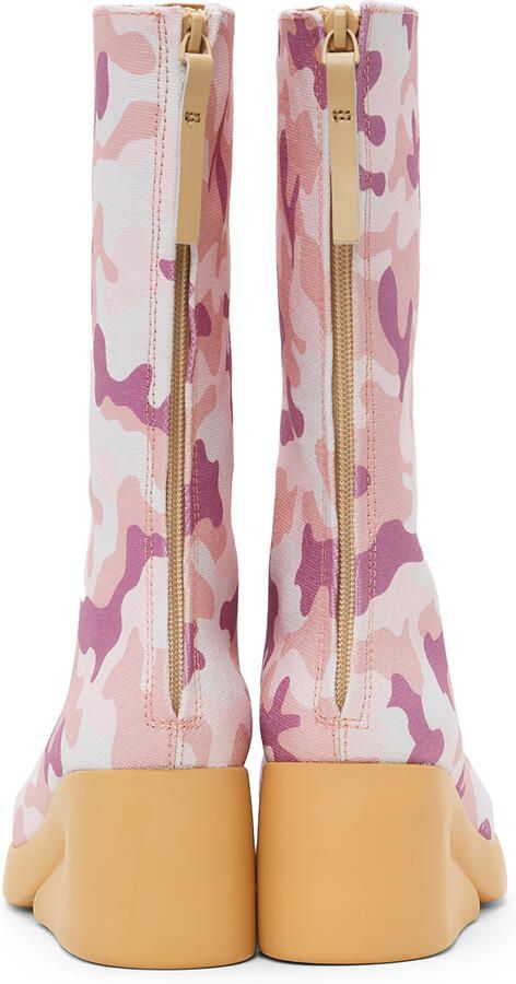 I'm Sorry by Petra Collins Pink Camper Edition Camo Boots - Picture 6