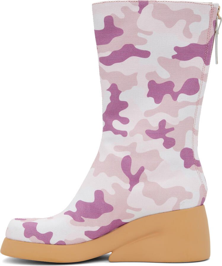 I'm Sorry by Petra Collins Pink Camper Edition Camo Boots - Picture 2