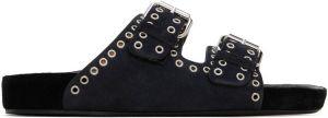 Isabel Marant Black Lennyo Sandals