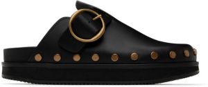 Isabel Marant Black Studded Mirst Loafers