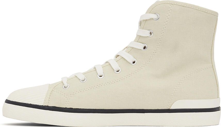 Isabel Marant Beige Benkeenh High-Top Sneakers - Picture 3