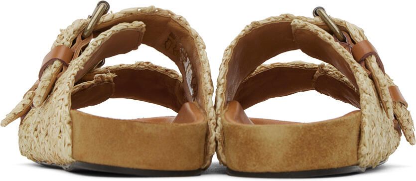 Isabel Marant Beige Lennyo Flat Sandals - Picture 2