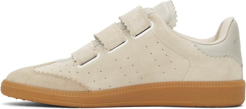 Isabel Marant Beige Suede Beth Sneakers - Picture 3