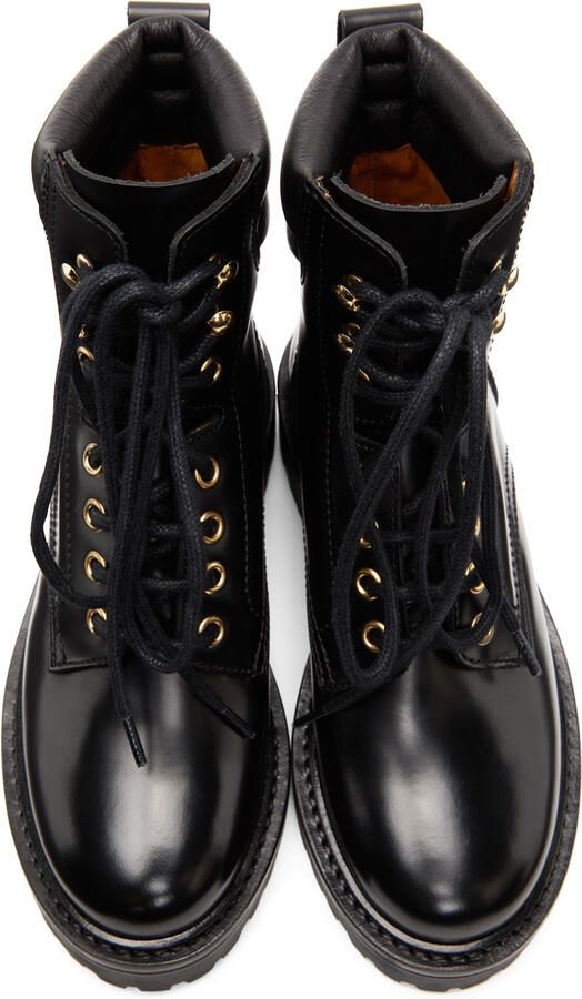 Isabel Marant Black Campah Combat Boots - Picture 4